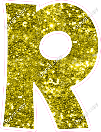 KG 18" Individuals - Yellow Sparkle R