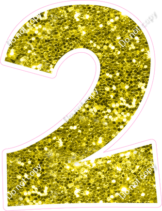 KG 18" Individuals - Yellow Sparkle 2