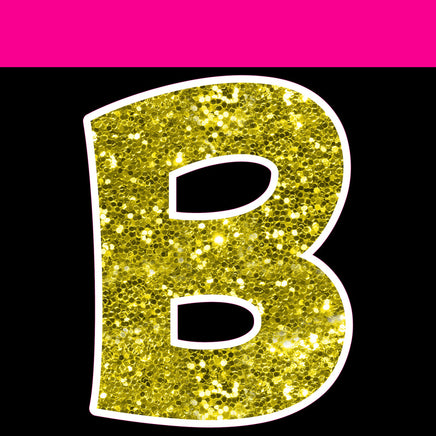 Sparkle - 18" KG 72 pc Alphabet Sets Sparkle Yellow