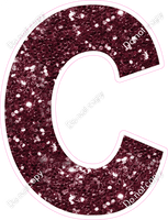 KG 23.5" Individuals - Burgundy Sparkle C