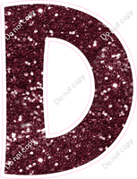 KG 23.5" Individuals - Burgundy Sparkle D