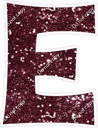 KG 23.5" Individuals - Burgundy Sparkle E