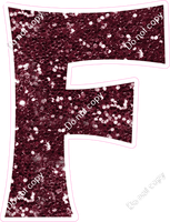 KG 23.5" Individuals - Burgundy Sparkle F