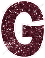 KG 23.5" Individuals - Burgundy Sparkle G