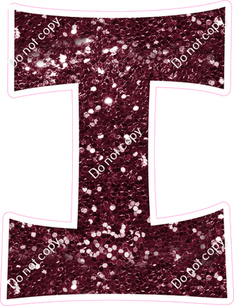KG 23.5" Individuals - Burgundy Sparkle I