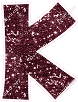 KG 23.5" Individuals - Burgundy Sparkle K