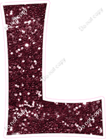 KG 23.5" Individuals - Burgundy Sparkle L