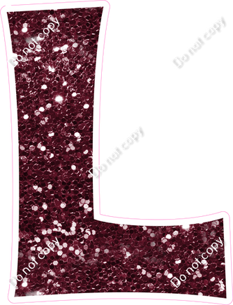 KG 23.5" Individuals - Burgundy Sparkle L