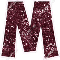KG 23.5" Individuals - Burgundy Sparkle M