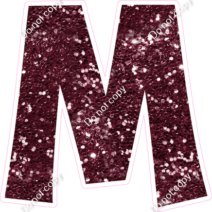 KG 23.5" Individuals - Burgundy Sparkle M