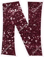 KG 23.5" Individuals - Burgundy Sparkle N