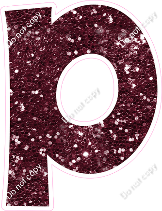 KG 23.5" Individuals - Burgundy Sparkle P