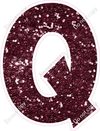 KG 23.5" Individuals - Burgundy Sparkle Q