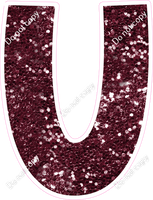 KG 23.5" Individuals - Burgundy Sparkle U