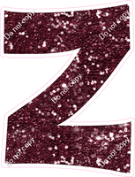 KG 23.5" Individuals - Burgundy Sparkle Z