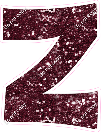 KG 23.5" Individuals - Burgundy Sparkle Z