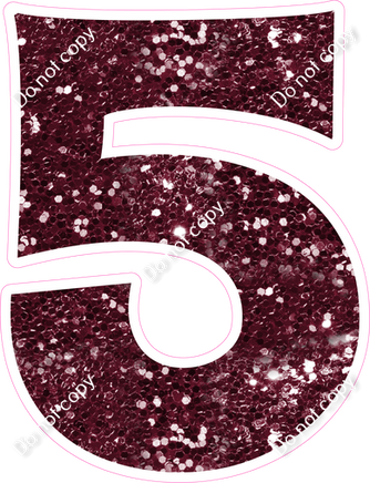 KG 23.5" Individuals - Burgundy Sparkle 5