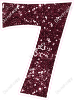 KG 23.5" Individuals - Burgundy Sparkle 7