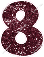 KG 23.5" Individuals - Burgundy Sparkle 8