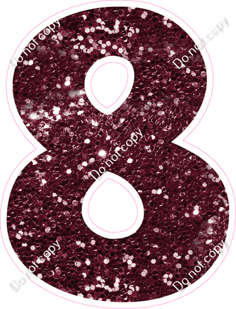 KG 23.5" Individuals - Burgundy Sparkle 8