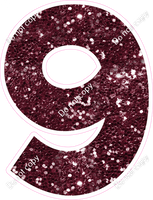KG 23.5" Individuals - Burgundy Sparkle 9