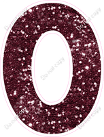 KG 23.5" Individuals - Burgundy Sparkle