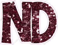 KG 23.5" Individuals - Burgundy Sparkle ND