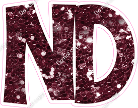 KG 23.5" Individuals - Burgundy Sparkle ND