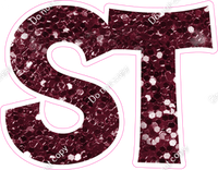 KG 23.5" Individuals - Burgundy Sparkle ST