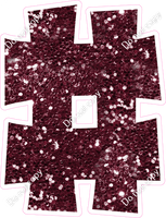 KG 23.5" Individuals - Burgundy Sparkle #