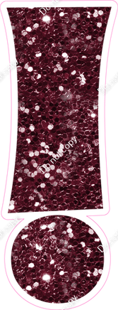 KG 23.5" Individuals - Burgundy Sparkle !