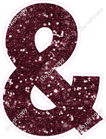 KG 23.5" Individuals - Burgundy Sparkle &