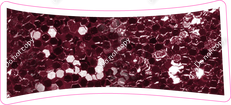 KG 23.5" Individuals - Burgundy Sparkle Dash
