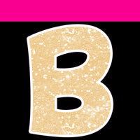 Sparkle - 23.5" KG 68 pc Alphabet Sets Sparkle Champagne