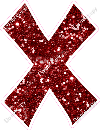 KG 23.5" Individuals - Crimson Sparkle X