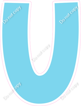 KG 23.5" Individuals - Flat Baby Blue U