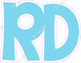 KG 23.5" Individuals - Flat Baby Blue RD