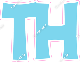 KG 23.5" Individuals - Flat Baby Blue TH