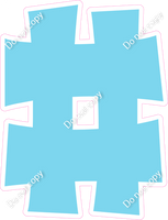 KG 23.5" Individuals - Flat Baby Blue #