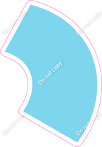 KG 23.5" Individuals - Flat Baby Blue Apostrophe