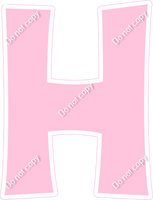 KG 23.5" Individuals - Flat Baby Pink H