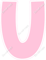 KG 23.5" Individuals - Flat Baby Pink U