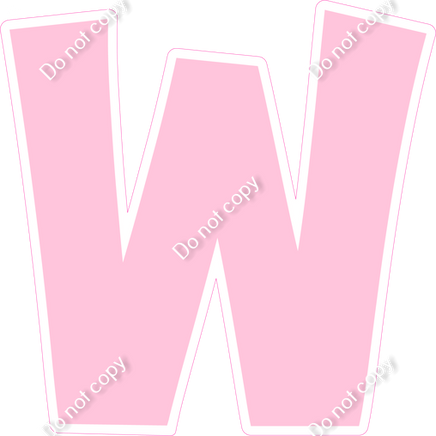 KG 23.5" Individuals - Flat Baby Pink W