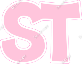 KG 23.5" Individuals - Flat Baby Pink ST