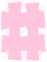 KG 23.5" Individuals - Flat Baby Pink #