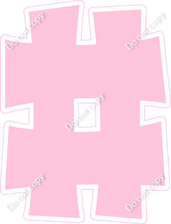 KG 23.5" Individuals - Flat Baby Pink #