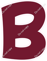 KG 23.5" Individuals - Flat Burgundy B