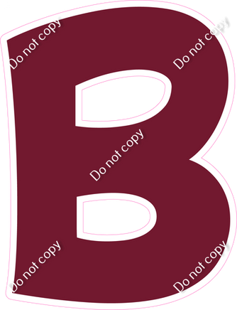 KG 23.5" Individuals - Flat Burgundy B