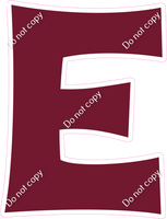 KG 23.5" Individuals - Flat Burgundy E