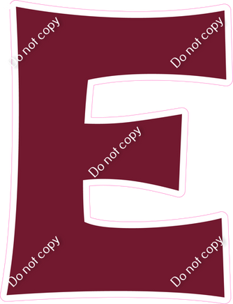 KG 23.5" Individuals - Flat Burgundy E